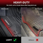 LASFIT All Weather Floor Mats for Subaru Crosstrek & Impreza 2026 2025 2024 (Non Crosstrek Hybrid), Custom Fit All Season TPE Guard Durable Floor Liners for Subaru Crosstrek & Impreza Car Accessories