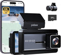Pelsee 4K Dash Cam Front and Rear, 64GB SD Card, Dual Dash Camera for Cars with Wi-Fi, GPS, ADAS, BSD, LCA, 3’’ IPS Display C