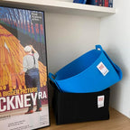 Collapsible Felt CHARCOL Storage Bin Medium 11"x7.1"x7.1" – Foldable Basket with Handles for Closet, Toy Storage, Laundry Roo