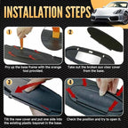 Sun Visor Mirror Covers and Base Replacement, Driver/Passenger Side Visor Vanity Mirror Housing Caps with Makeup Caps for Porsche 996/997-911 986/987 for Boxster for Cayman 1996-2010