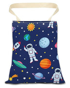 Car Trash Can, Durable Hanging Car Trash Garbage Bag, Cute Automotive Garbage Cans Organizer, Cute Blue Astronauts