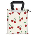Car Trash Bag Large Hanging Can for Back of Seat, Cute Waterproof Car Garbage Bag for Vehicle, Travelling, Outdoor Cute Red Cherry