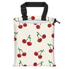 Car Trash Bag Large Hanging Can for Back of Seat, Cute Waterproof Car Garbage Bag for Vehicle, Travelling, Outdoor Cute Red Cherry