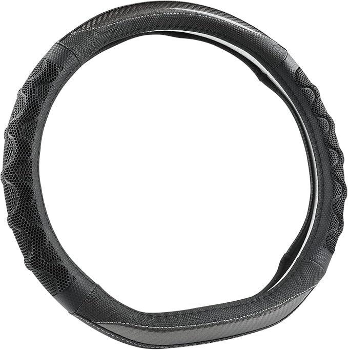 GIANT PANDA Steering Wheel Cover for Nissan Altima Rogue - Car Steering Wheel Cover for Nissan D Shape(Blue-D-Shaped)