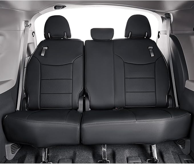 EKR Sienna Seat Covers for 2021-2026 Toyota Sienna Limited,Platinum,2nd Row Captain Chairs with Legrest 7 Seats,Automotive Se