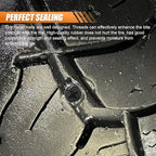 60PCS Tire Repair Rubber Nail, Vacuum Tire Repair Screw Kit with Screwdriver & Box, Self-Service Auto Tires Puncture Fast Rep