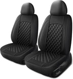 Leather Car Seat Covers, Breathable and Waterproof Napa Leather Automotive Seat Cover, Universal Interior for Cars, Sedans, S