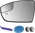 EAP Driver Side Mirror Glass Compatible with Ford C-Max 2013-2018, Escape 2013-2016, EcoSport 2018-2022, Heated Without Auto Dimming CJ5Z17K707F CJ5Z17K707G GN1Z17K707H GN1Z17K707A FO1324158