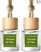C Classy Car Air Freshener Hanging 2 Pack, Oceano Essential Diffuser for Cars, Cute Car Accessories, Long-Lasting Fragrance, 