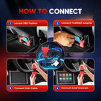 Autel Original TCAN003 Splitter Diagnostic Cable for Tesla Model 3, Y, S, X, 20 Pin + 12 Pin to 16 Pin OBDII Adapter OBD2