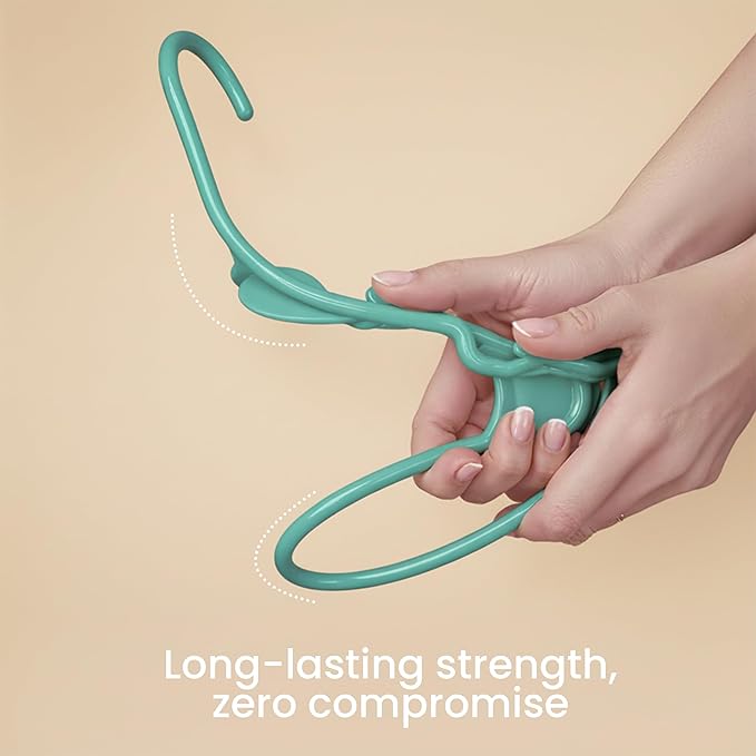 Utopia Home Plastic Hangers 50 Pack, Space Saving Plastic Clothes Hangers for Adults with Built-in Strap Hooks, Essential for
