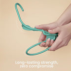 Utopia Home Plastic Hangers 50 Pack, Space Saving Plastic Clothes Hangers for Adults with Built-in Strap Hooks, Essential for