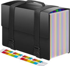 25 Pockets Accordion File Organizer with Handle, Expanding File Folders,Important Papers Document Organizer,Expandable,Durabl