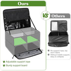 Golf Trunk Organizer, Waterproof Car Golf Locker with Separate Ventilated Compartment for 2 Pair Shoes, Golf Storage for Balls, Tees