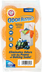 Arm & Hammer OdorBusterz® Odor Eliminator Balls, Clean Burst, 6 Count – Baking Soda Odor Control for Closets, Drawers, Hamper