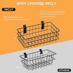 INCLY 27PCS Slatwall Accessories Kit, Includes 3 Pack Ventilated Metal Wire Slat Wall Baskets, Multisized Heavy Duty Slatwall