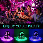 SUPERNIGHT LED Strip Lights, 16.4FT 5M SMD 5050 Waterproof 300LEDs RGB Color Changing Flexible LED Light Strip for Bedroom, TV Back Lighting (Not Include Power)