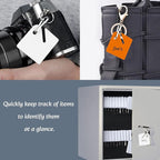 KAKAMINA 100 Pcs Colored Key Tags Plastic Hanging Tags with Metal Snap Hooks, Tags for Slotted Key Cabinets Boxes Lockers for