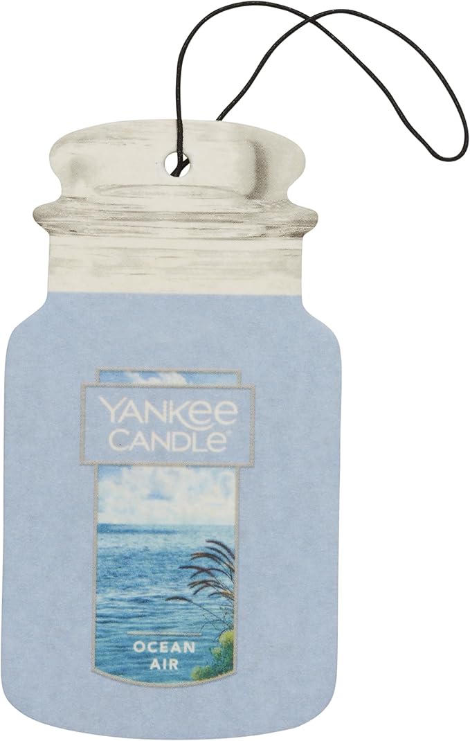 Yankee Candle Paper Car Jar, Ocean Air, 1 CT (Pack of 6)