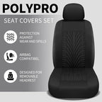 Pariitadin Car Seat Covers Front Pair, Washable and Breathable Seat Covers for Cars, Universal Fit Car Interior Covers for Mo