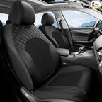 FLORICH Automotive Seat Covers Front Seat Cover Leather & Mesh Car Seat Cover Breathable Cars Seats Protector Cushion Car Int