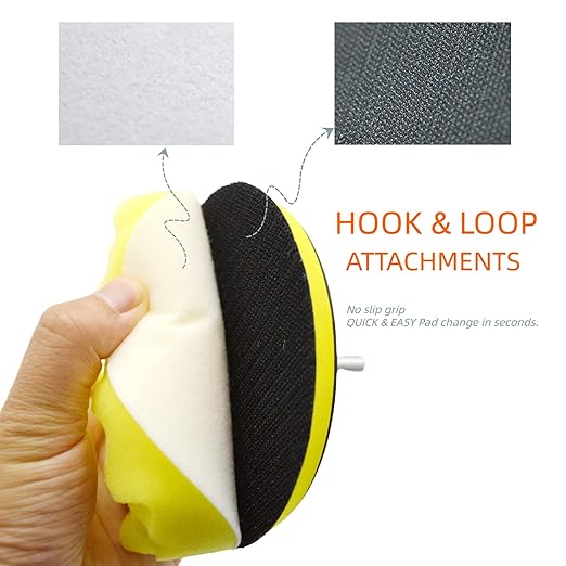 12Pcs 3inch Foam Buffing Polishing Pads Kit, with Coral Fleece Pad, Backing Plate, M10 Drill Adapter, Car Buffing Kit for Car Polishing, Waxing, Sealing Glaze (12Pcs-3inch)