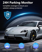 4 Channel Dash Cam 360 View for All-Round Protection, 4-Way Front Rear Inside Recording, Built-in 5G WiFi & GPS, APP Control,