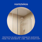 Nano Glass Coating 2-in-1 Kit - Shower Glass and Ceramic protector. Water Repellent spray for glass and Glass Guard for showe