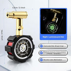 Schrader and Presta Bicycle Tire Pressure Gauge 60 PSI / 4 Bar, Tire Air Pressure Gauge Luminous Dial, Suitable for Car, Motorcycle, Bike, SUV