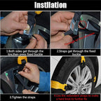 Snow Chains for SUV Car Anti Slip Adjustable Universal Emergency Thickening Anti Skid Tire Chain,Winter Driving Security Chai