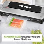 Bonsenkitchen Vacuum Food Sealer Rolls Bags, 2 Packs 8 in x 20 ft, BPA Free, Durable Commercial Customized Size Bags for Stor