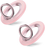 SYNCWIRE Magnetic Phone Ring Holder for MagSafe [2 Pack] - Magnet Cell Phone Grip Stand Finger Ring Kickstand Two-Sided Magnetic Compatible with iPhone 17 Pro Max 16 15 14 13 12 MagSafe Accessories