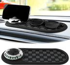 Multifunction Car Anti-Slip Mat, Car Dashboard Mobile Phone Holder, Anti Slip Mat Phone Holder and Temporary Parking Number P