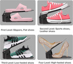Neprock Shoe Rack Shoe Organizer Space-Saving Storage Shoe Organizer for Closet,Shoe Stacker Shoe Slots Space Saver Double St