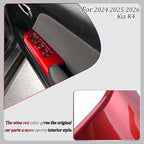 Window Control Panel Cover,for Kia K4 2024 2025 2026, Door Panel Cover,Power Windows Trim - Wine Red Protective Accessories