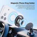 NEEWER Magnetic Phone Grip, Dual Side Magnet Cell Phone Ring Holder Stand Foldable Kickstand Portable Compatible with MagSafe iPhone Samsung Android for Car Mount Workout Gym Video Recording, PA140