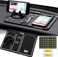 MMAK Anti-Slip Car Dashboard Mat with Phone Holder & Aromatherapy - Universal Non Slip Sticky Rubber Pad with 2 Aroma Sticks 