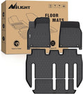 Nilight TPE Floor Mats for Tesla Model X 7 Seater 2022 2023 2024 2025 2026 All Weather Custom Fit Heavy Duty Floor Liners