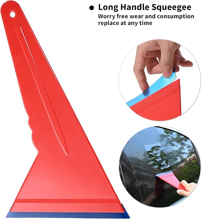 NEWISHTOOL Car Window Tint Tools Kit Vinyl Wrap Tool Kits Window Tinting Squeegee Vehicle PPF Installation Kit Automotive Window Film Tinting Kit Car Wrap Kits Shank Squeegee Tint Windows for Car Kit