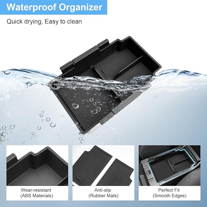 Double-Layer 2024 2025 2026 Crosstrek Center Console Organizer for Crosstrek (Premium/Sport/Limited/Wilderness),Durable ABS Plastic 2025 Crosstrek&Impreza Tray 2026 Crosstrek Hybrid Accessories