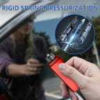 Window Breaker Seatbelt Cutter, Underwater Car Safety Hammer 2-in-1 Car Window Breaker Tool with Test Glass, Emergency Escape