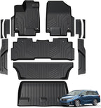 Floor Mats for Honda Odyssey 2018-2026, All Weather Floor Mats Trunk Cargo Liner and Door Sill Guards Accessories, Full Coverage Set