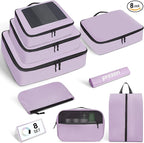Mesh Packing Cubes for Travel, Durable Luggage Organizer with Sturdy Material and Double Zippers, Comprehensive Set for Trave