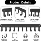 2 Pack Key Holder Wall Mount, Key Holder for Wall,Key Wall Holder, Key Hooks Hanging Keys, Key Hanger Wall Mount with 10 Hook