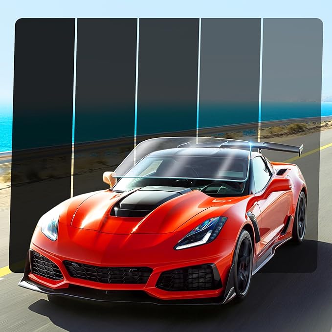 50% VLT Ceramic Car Window Tint Film (20In x 20Ft), 99% UV & 96% IRR Blocks, 5-Layer Automotive Tints for Privacy Sun & Glare Protection Heat Blocking Scratch Resistant