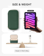VLANDO Gifts for Teachers,Jewelry Case with 12 Velvet Jewelry Bags Travel Jewelry Organzier for Travelers Necklace Rings Earr