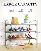 Kitsure Shoe Rack for Closet, Sturdy and Long-Lasting Shoe Shelf, Shoe Rack for Entryway, Personalized DIY Shoe Organizer, Sh