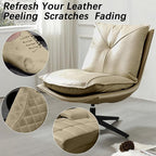 Beige Leather Recoloring Balm, Leather Color Restorer Conditioner, Leather Repair Kits for Vinyl Furniture, Sofa, Car Seats, 