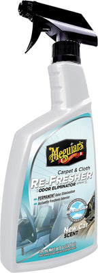 Meguiar's Carpet and Cloth Re-Fresher Odor Eliminator Spray, Car Air Freshener, Fights Odors and Freshens Fabrics in your Car