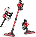 iwoly C150 Cordless Vacuum Cleaner Rechargeable with 2200mAh Detachable Battery, 18000Pa Cyclone Vacuum with HEPA Filter, Lig